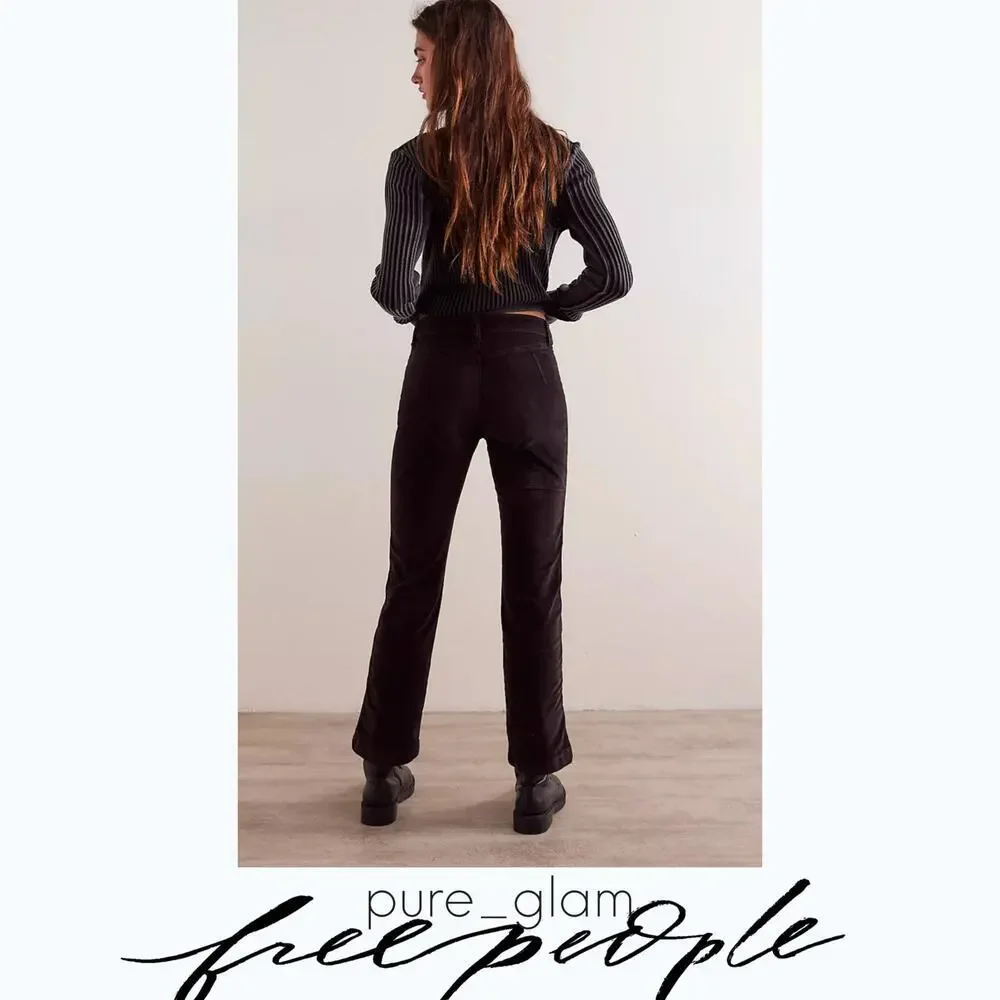 Free People corduroy pants cropped